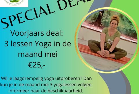 Voorjaarsactie: 3 yogalessen